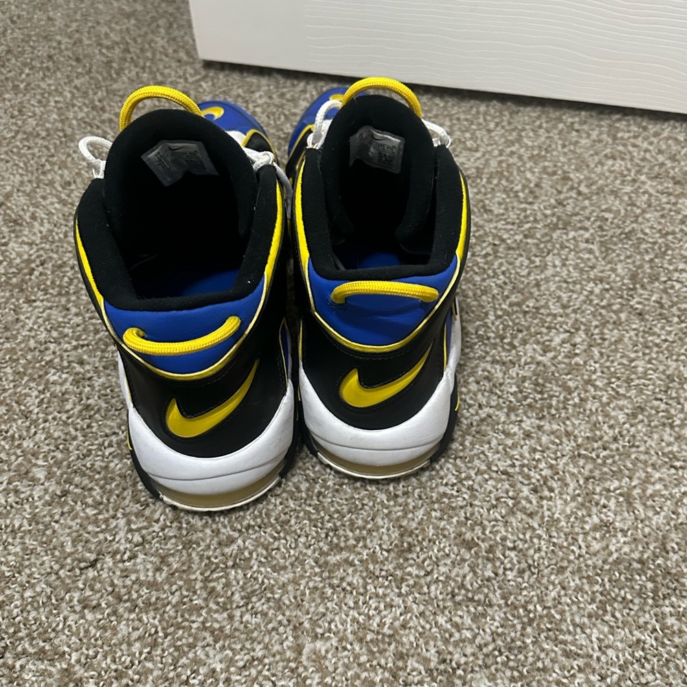 Nike Air More Uptempo - Blue, Black, and Yellow - Picture 6 of 7